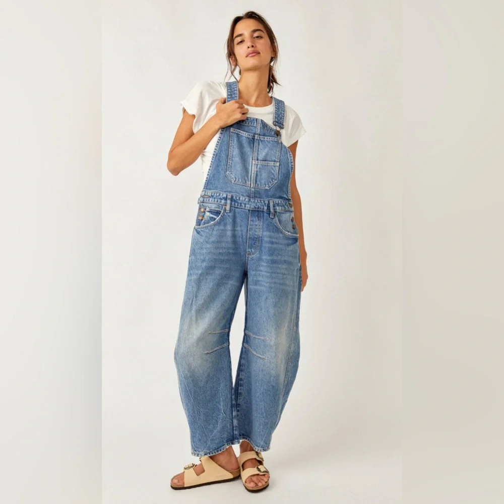Free People Good Luck Overall Size XL B1205